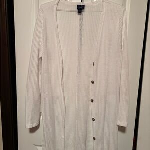 Daytrip Ivory Button-Up Cardigan